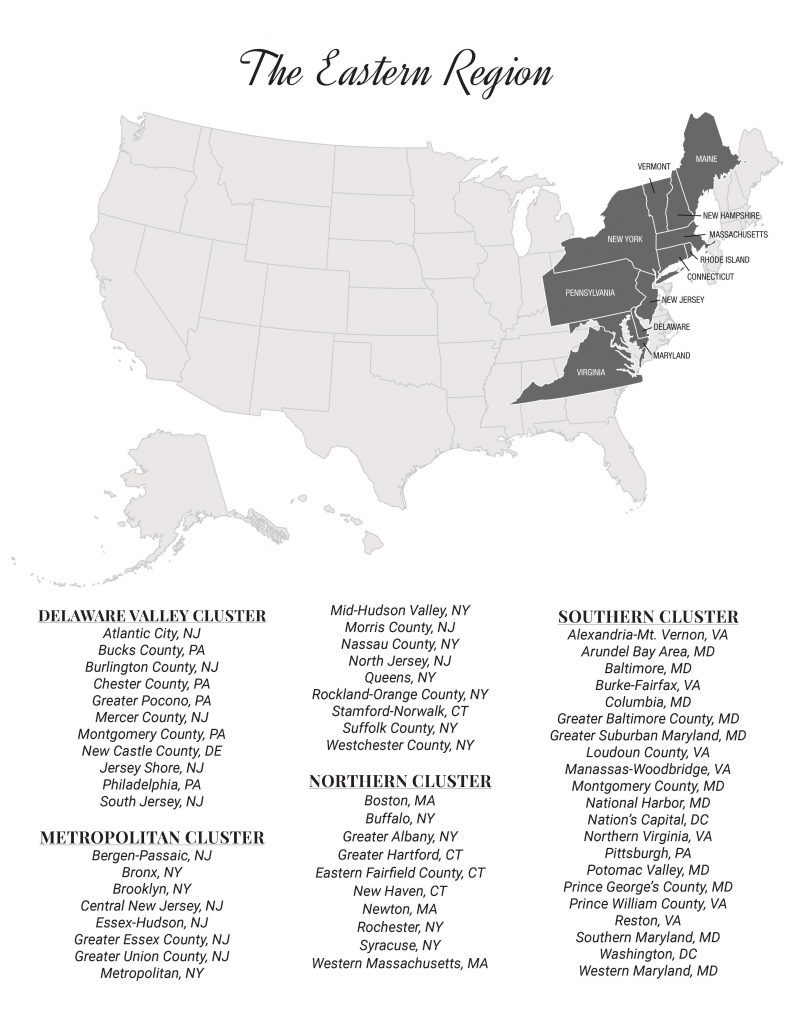 Eastern Region Map – Eastern Region